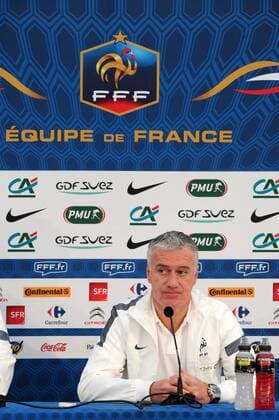 Didier Deschamps (Coach France) PK Nationalteam Frankreich - 04 02 2013 NxLeGouicxFEPxPanoramic 