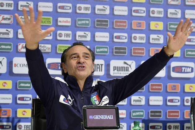 Cesare Prandelli.05 02 2013 Coverciano. Pressekonferenz Fussball-Nationammannschaft Italien. . alfredoxfalcone