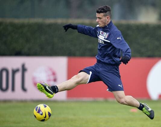 Alessandro Florenzi.05 02 2013 Coverciano. Training Fussball-Nationammannschaft Italien. . alfredoxfalcone