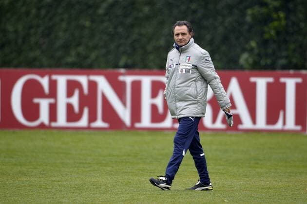 Cesare Prandelli.05 02 2013 Coverciano. Training Fussball-Nationammannschaft Italien. . alfredoxfalcone