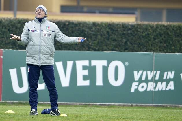 Cesare Prandelli.05 02 2013 Coverciano. Training Fussball-Nationammannschaft Italien. . alfredoxfalcone