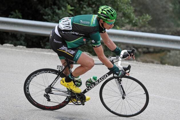 Björn THURAU ( GER Team Europcar ) auf der Abfahrt vom Coll de Soller - Aktion - quer - Event: Mallorca Rundfahrt - Mallorca Challenge - Iberostar Challenge Ciclista Mallorca 2013 - Trofeo Alcudia - Playa de Muro Location: Mallorca - Spanien - Europa - Datum: 06.02.2013