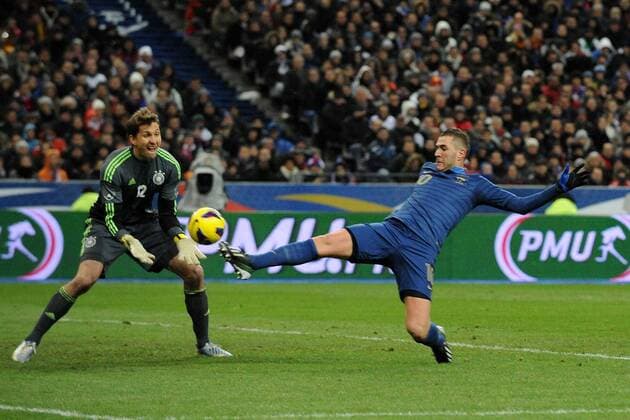Karim Benzema (FRA) Rene Adler (GER) - FRA vs GER - - 06 02 2013 NLeGouicFEP 