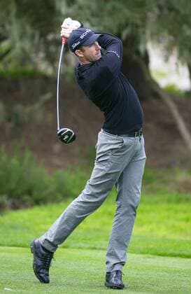 February 07, 2013: PGA Golf Herren golfer Geoff Ogilvy tees off during the first round of the AT&T Pebble Beach Pro-Am at the Spyglass Hill Golf Course in Pebble Beach, CA. Damon Tarver Cal Media PGA Golf Herren 2013: AT&T Pebble Beach Pro-Am FEB 07 - ZUMAct6