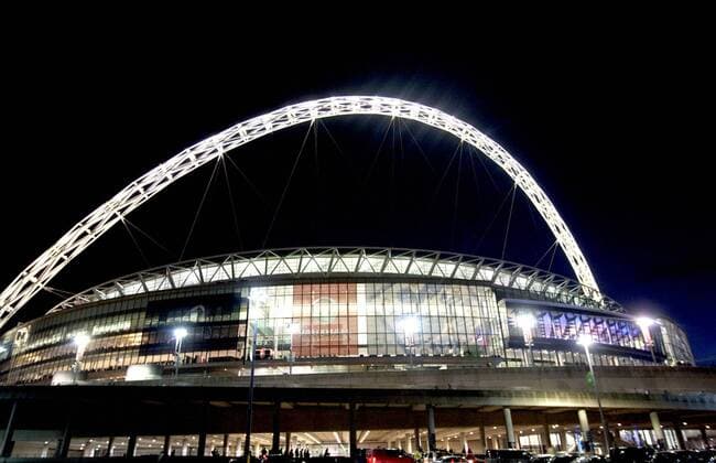 Football - soccer: friendly international match, England - general view of Wembley Stadium before an international friendly on 6th Feb 2013. xHOCHxZWEIx xClevaxMediax 