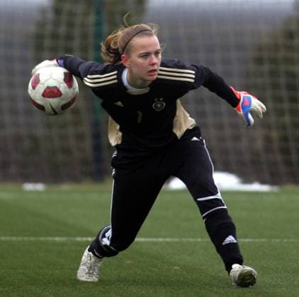 13.02.2013 Stara Pazova(Serbia) Serbia-Germany U19 international friendly women s football match Merle Frohms Germany : 