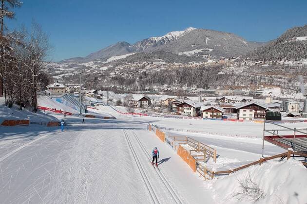 13.02.2013, Langlaufzentrum Lago di Tesero, Val di Fiemme, ITA, FIS Weltmeisterschaften Ski Nordisch, im Bild Uebersicht des Langlaufzentrums Lago di Tesero