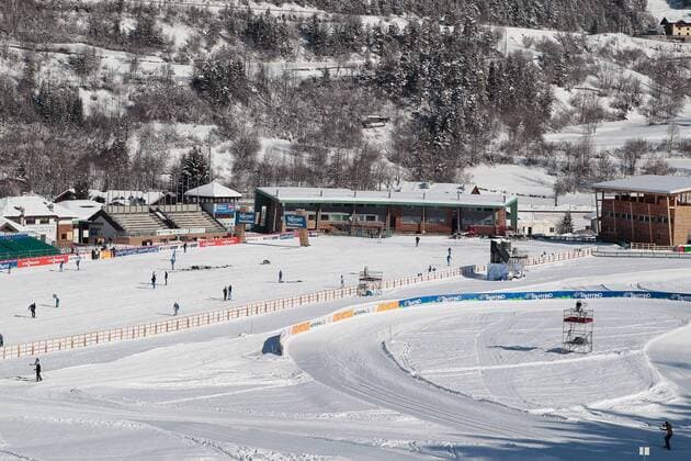 13.02.2013, Langlaufzentrum Lago di Tesero, Val di Fiemme, ITA, FIS Weltmeisterschaften Ski Nordisch, im Bild Uebersicht des Langlaufzentrums Lago di Tesero