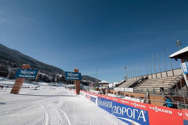 13.02.2013, Langlaufzentrum Lago di Tesero, Val di Fiemme, ITA, FIS Weltmeisterschaften Ski Nordisch, im Bild Uebersicht des Langlaufzentrums Lago di Tesero