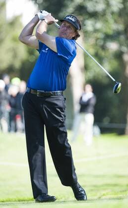 February 14, 2013: Phil Michelson competes in the first round of the PGA Golf Herren Northern Trust Open held at Riviera Golf Course in Pacific Palisades, California. GOLF: FEB 14 PGA Golf Herren - Northern Trust Open - Round 01 Icon20217234 EDITORIAL USE ONLY