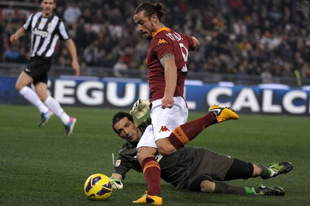 Pablo Daniel Osvaldo Roma Campionato di Calcio Serie A. AS Roma - Juventus Turin. federicoxtardito