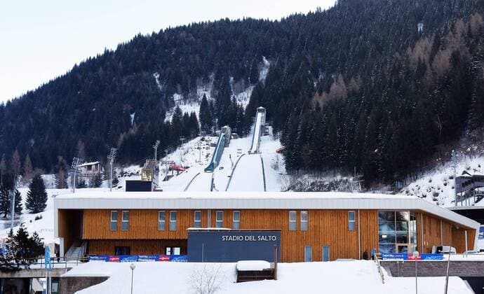SKI NORDISCH - FIS Nordische WM 2013 PREDAZZO,ITALIEN,18.FEB.13 - SKI NORDISCH, SKISPRINGEN - FIS Nordische Ski Weltmeisterschaften 2013 in Val di Fiemme, Vorberichte. Bild zeigt die Schanzen. 