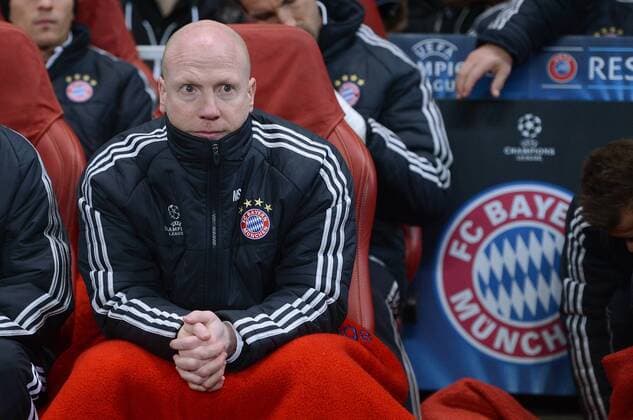FUSSBALL CHAMPIONS LEAGUE ACHTELFINALE HINSPIEL 2012 2013 FC Arsenal London - FC Bayern München 19.02.2013 Matthias Sammer (FC Bayern München) 