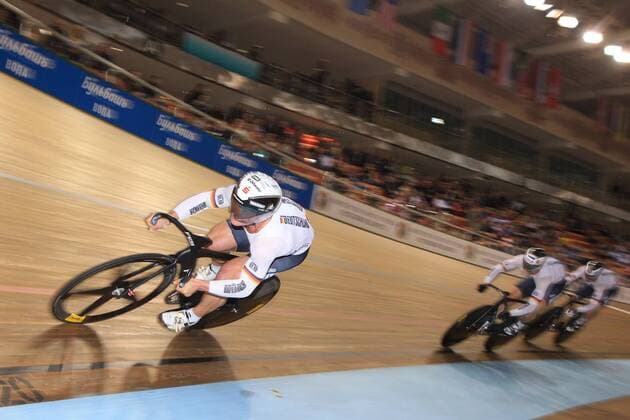Deutschland : ENDERS Rene - BOTTICHER Stefan - LEVY Maximilian - - Mannschaftswettbewerb - Teamsprint - Weltmeisterschaft 2013 - Minsk - 21 02 2013 PatrickPichon Panoramic 