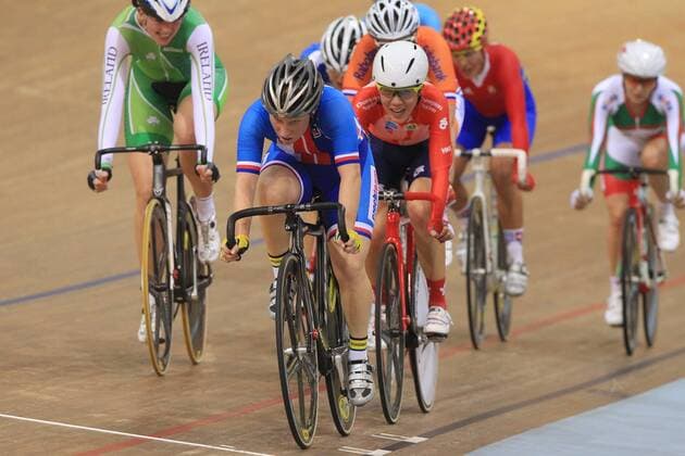 MACHACOVA Jarmila (CZE) - Course aux points CYCLISME SUR PISTE : Championnats du monde - Minsk - 23 02 2013 PatrickPichon Panoramic 