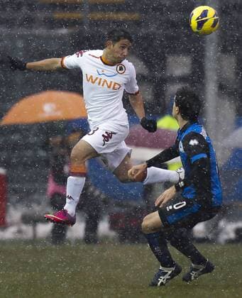 Ivan Piris Roma - Bergamo, 24.02.2013 - Serie A 2012 2013 - Atalanta Bergamo vs AS Roma - MarcoxBertorello