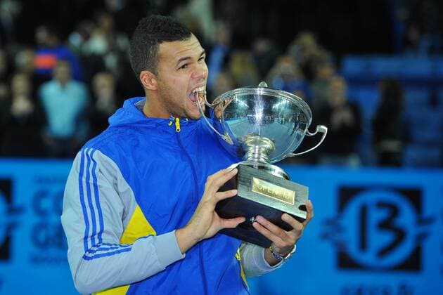 Sieger Jo Wilfried Tsonga (FRA) TENNIS : Open 13 - Marseille - 24 02 2013 VirginieBouyer Tennismag Panoramic 