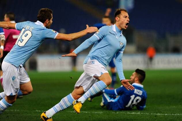 IPP20130225 Football - soccer: Serie A, Lazio Rom - Delfino Pescara 1936, Radu xHOCHxZWEIx xItalyxPhotoxPressx 
