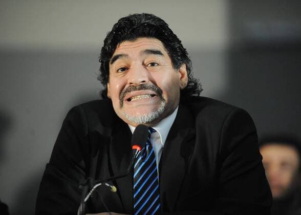 IPP20130226 Football - soccer: Diego Armando Maradona xHOCHxZWEIx xItalyxPhotoxPressx 