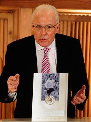 MUNICH, GERMANY - FEBRUARY 27: Franz Beckenbauer speaks during the UEFA President s Award at Suedtiroler Stuben on February 27, 2013 in Munich, Germany. Local Caption Franz Beckenbauer - Poolfoto