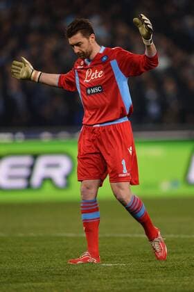 Delusione Morgan De Sanctis Napoli dejection .Napoli 01 03 2013 Stadio San Paolo.Football Calcio 2012 2013 Serie A. andreaxstaccioli
