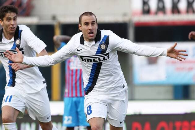 IPP20130303 Football - soccer: Serie A, Calcio Catania vs Inter Mailand, Rodrigo Palacio, Fredy Guarin xHOCHxZWEIx xItalyxPhotoxPressx 