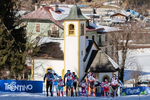 03.03.2013, Langlaufstadion, Lago di Tesero, ITA, FIS Weltmeisterschaften Ski Nordisch, Langlauf Herren, 50 km, im Bild the group on the CHIESA climb EP Groder