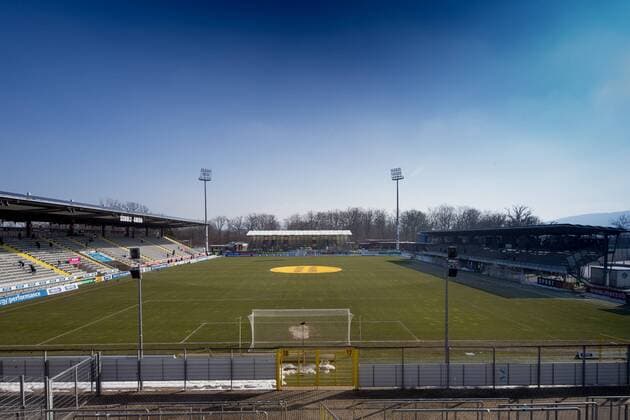 Football: Germany, 2. Bundesliga Stadium of VfR Aalen, Scholz Arena,