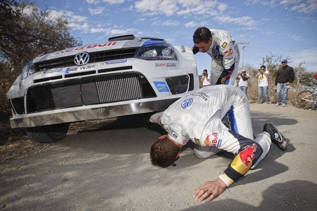 Sebastien Ogier (FRA) et Julien Ingrassia (FRA) - Volkswagen POLO R WRC Motorsport Rallye WM RALLYE : Rallye du Mexique - WRC Motorsport Rallye WM - 07 03 2013 SPRESSE PANORAMIC 