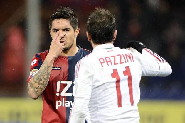 CFC Genua 1893 - AC Milan - foto GiuseppexCeleste Image Sport pictured: Juan Manuel Vargas-Giampaolo Pazzini 