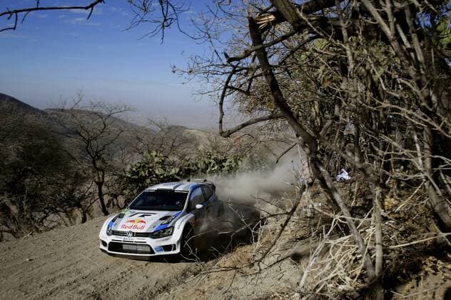 Sebastien Ogier (F), Julien Ingrassia (F) Volkswagen Polo R WRC Motorsport Rallye WM (2013) WRC Rally Mexico 2013 Rally Mexico 2013