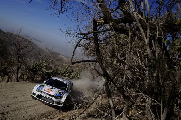 Jari Matti Latvala (FIN), Miikka Antilla (FIN) Volkswagen Polo R WRC Motorsport Rallye WM (2013) WRC Rally Mexico 2013 Rally Mexico 2013