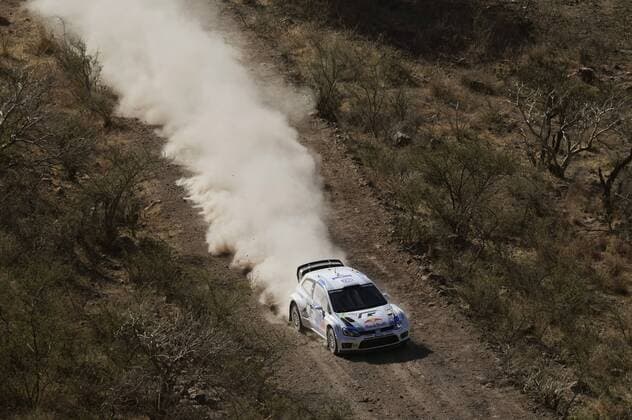 Jari Matti Latvala (FIN), Miikka Antilla (FIN) Volkswagen Polo R WRC Motorsport Rallye WM (2013) WRC Rally Mexico 2013 Rally Mexico 2013