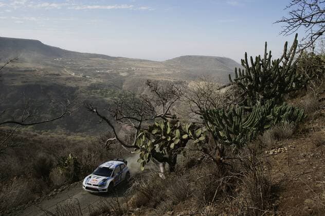 Sebastien Ogier (F), Julien Ingrassia (F) Volkswagen Polo R WRC Motorsport Rallye WM (2013) WRC Rally Mexico 2013 Rally Mexico 2013