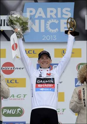 TALANSKY Andrew (USA) of Garmin Sharp Podium CYCLISME : Paris Nice 2013 - Nice Col D Eze - Contre La Montre - 10 03 2013 PhotoXNews 
