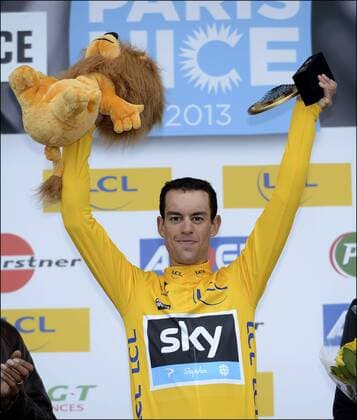 PORTE Richie (AUS) of Sky Procycling Podium CYCLISME : Paris Nice 2013 - Nice Col D Eze - Contre La Montre - 10 03 2013 PhotoXNews 