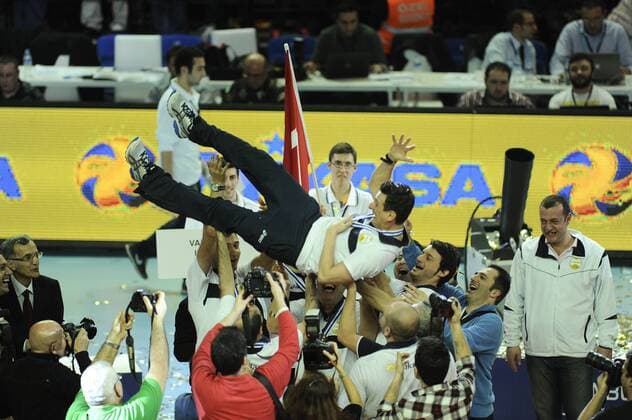 Giovanni Guidetti and Vakifbank ISTANBUL landed their second CEV Volleyball Champions League Women title with a perfect 12-0 record after downing Rabita BAKU in straight sets in final match at Burhan Felek Voleybol Salonu in Istanbul. . 10.03.2013 