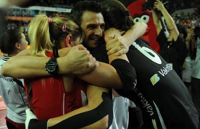 Vakifbank ISTANBUL landed their second CEV Volleyball Champions League Women title with a perfect 12-0 record after downing Rabita BAKU in straight sets in final match at Burhan Felek Voleybol Salonu in Istanbul. . 10.03.2013 