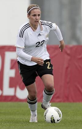 Fussball, Algarve Cup 2013, Frauen, Deutschland vs. Norwegen, Jennifer Cramer (GER)