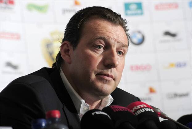 Marc Wilmots ( coach Belgique ) FOOTBALL : Belgien - Pressekonferenz - - Bruxelles - 14 03 2013 Photonews Panoramic 