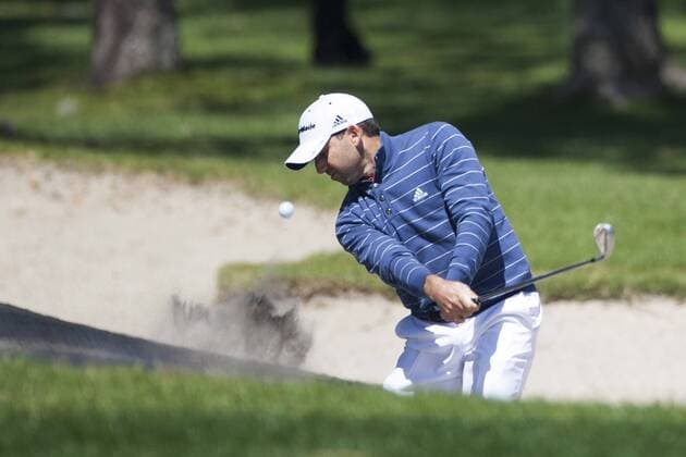 March 14, 2013 - Palm Harbor, FL, USA - Sergio Garcia hits from a bunker on the 5th hole during the first round of the Tampa Bay Championship at Innisbrook on Thursday, March 14, in Palm Harbor, Florida. Garcia finished at even par for the day. PGA Golf Herren Tampa Bay Championship - ZUMAm67