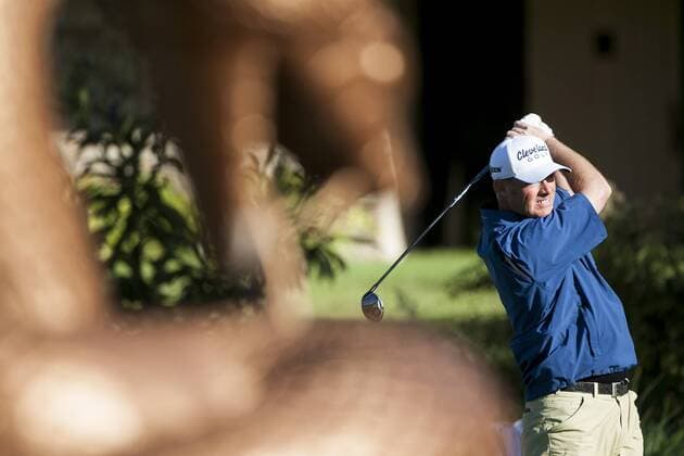 March 14, 2013 - Palm Harbor, FL, USA - Tag Ridings tees off on the 16th hole during the first round of the Tampa Bay Championship at Innisbrook on Thursday, March 14, in Palm Harbor, Florida. Ridings finished 3-under for the day. PGA Golf Herren Tampa Bay Championship - ZUMAm67