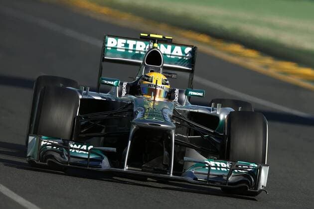 Motorsports: FIA Formula One World Championship 2013, Grand Prix of Australia, 10 Lewis Hamilton (GBR, Mercedes AMG Petronas F1 Team), xHOCHxZWEIx