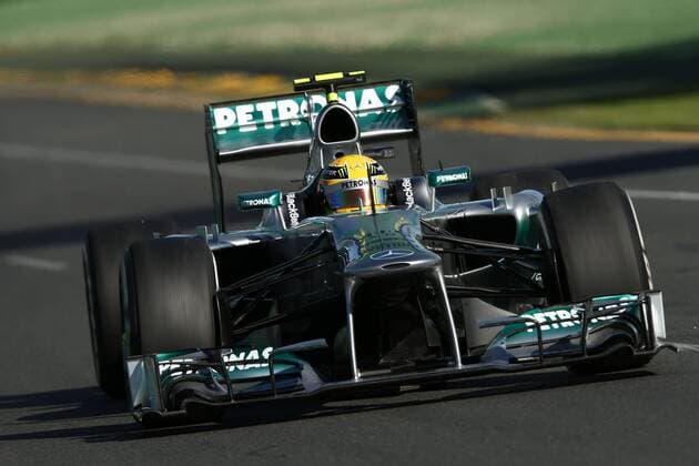 Motorsports: FIA Formula One World Championship 2013, Grand Prix of Australia, 10 Lewis Hamilton (GBR, Mercedes AMG Petronas F1 Team), xHOCHxZWEIx
