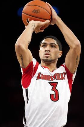 March 16, 2013 - New York, New York, U.S. - March 16 2013: Louisville guard Peyton Siva (3) at the foul line in the first half during the Big East Championship game between the Louisville Cardinals and the Syracuse Orange at Madison Square Garden in New York City. Louisville defeated Syracuse 78-61. NCAA College League USA Basketball 2013: Big East Championship - Syracuse vs Louisville MAR 16 - ZUMAcw2
