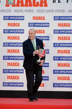 Vicente del Bosque (Miguel Munoz Trophy the 75th anniversary of MARCA) Marca football awards. Madrid, Spain - Palacio de Cibeles - Monday, March 18, 2013 