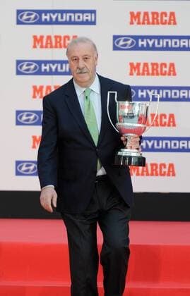 Vicente del Bosque (Miguel Munoz Trophy the 75th anniversary of MARCA) Marca football awards. Madrid, Spain - Palacio de Cibeles - Monday, March 18, 2013 