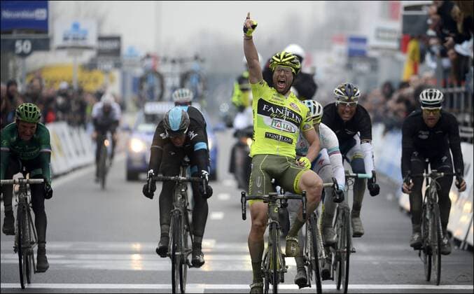 Oscar Gatto (Ita) of Vini Fantini Joie - Sprint Radsport, La Flandre - Waregem - 20 03 2013 Photonews Panoramic 