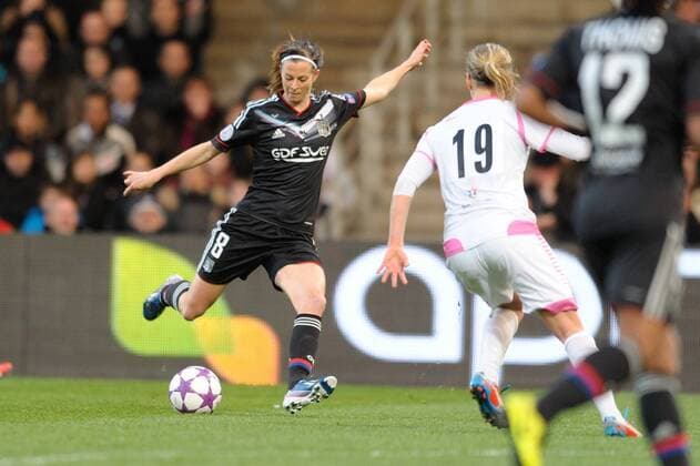 Lotta Schelin (lyon) FOOTBALL : Lyon vs Malmo - Ligue des champions feminine - 20 03 2013 FredericChambert Panoramic 