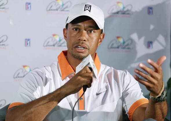 March 20, 2013 - Orlando, FL, USA - Tiger Woods speaks during a news conference during the Pro-Am tournament of the Arnold Palmer Invitational at the Bay Hill Club & Lodge in Orlando, Florida, Wednesday, March 20, 2013. Pro-Am tournament of the Arnold Palmer Invitational - ZUMAm67